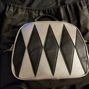 Silver shimmer mini circus tote